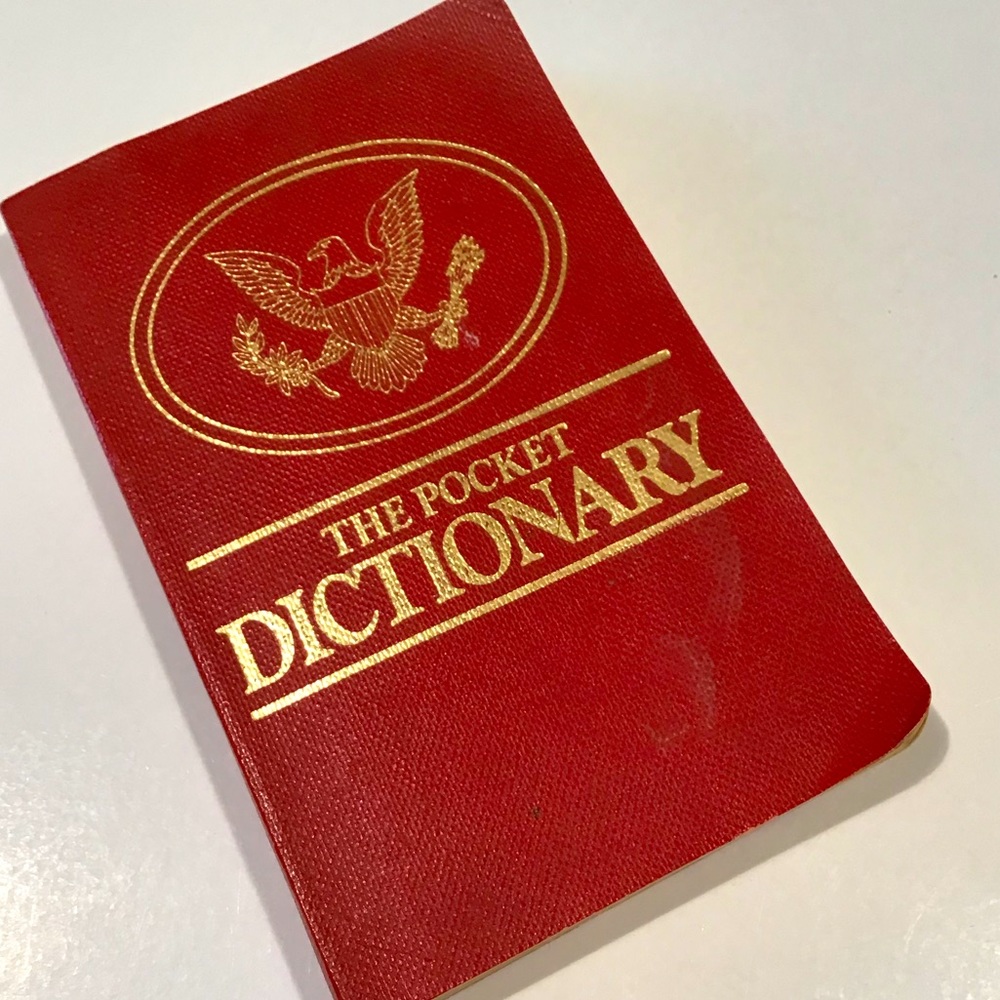 Pocket Dictionary Houghton Mifflin 1979 Vintage 70s Information Reference
